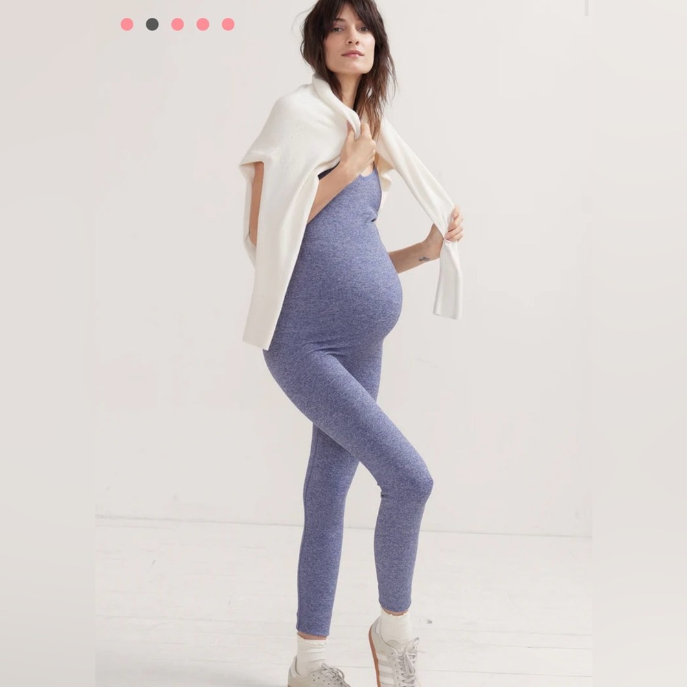 NEW HATCH The Body Rib Unitard (Blue Melange, Size M)
